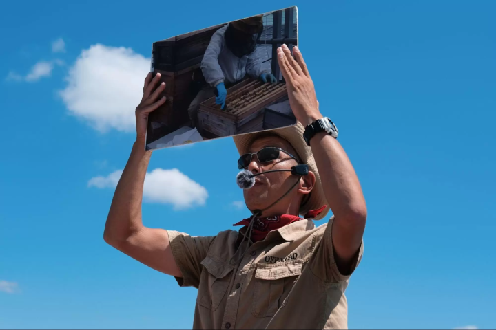 導遊為我們提供了便於理解亞搖滾概念的插畫。