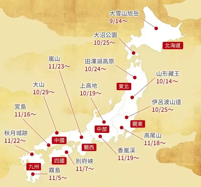 富士山周邊10個紅葉景點