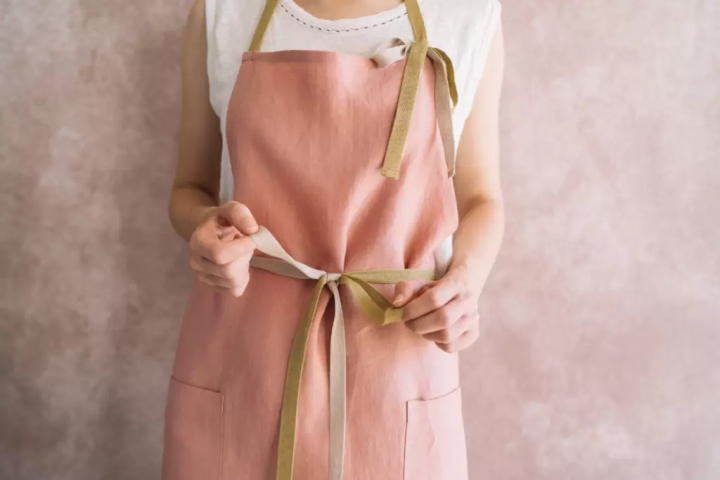 bêtises亞麻圍裙 | Sunset Guava ¥11,000 