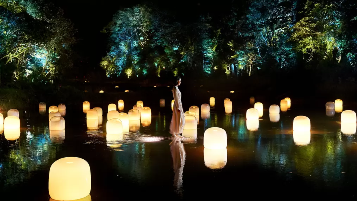 住在 teamLab作品裡頭！？ 茨城「五浦幽谷隱田跡溫泉」 奢華露營設施將於9月30日(開幕！