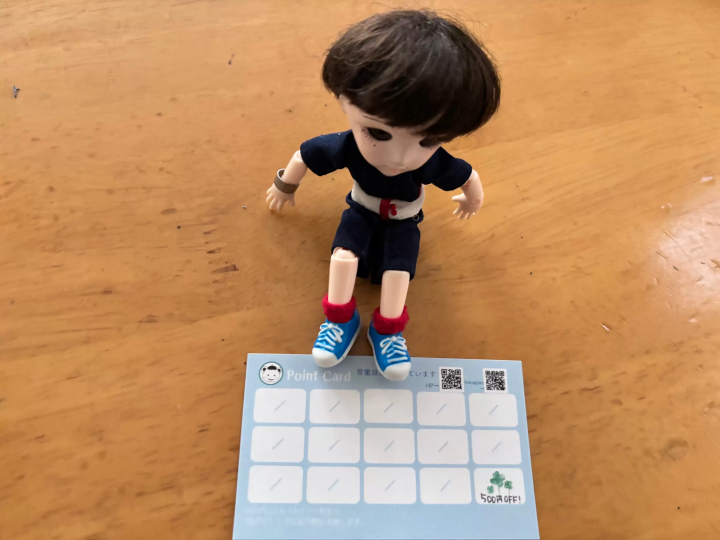 (500엔마다 스탬프가 쌓이는 포인트 카드) 