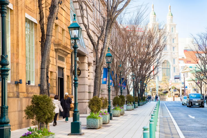 三宮市街地の風景