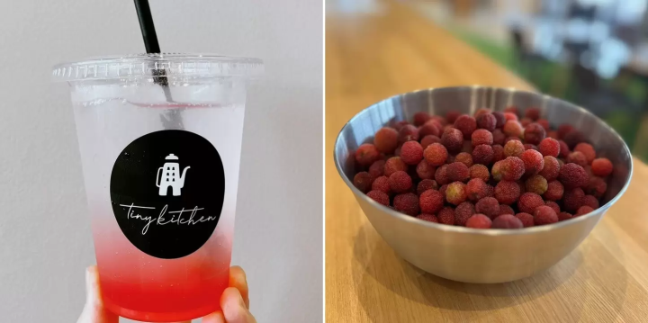 A cafe menu exclusive to Fukusaki Town, available at the Fukusaki Town Tourism Exchange Center