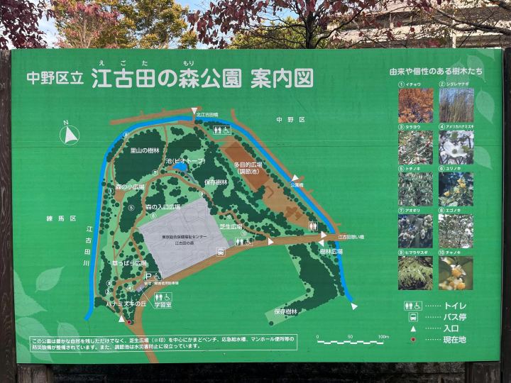 (공원의 전체도) 