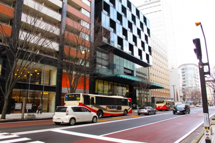バスが通る景色