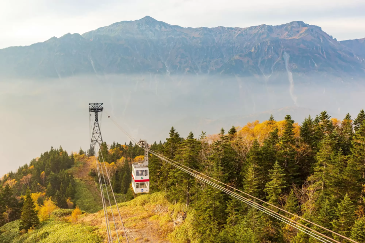 新穂高温泉の紅葉のイメージ画像