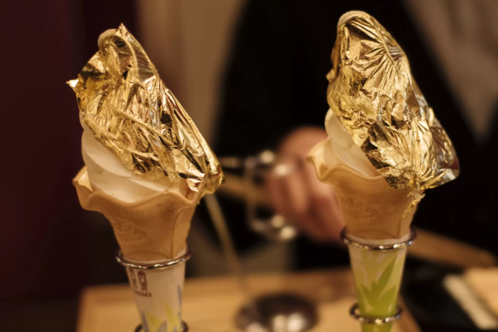 Kanazawa gold leaf ice cream