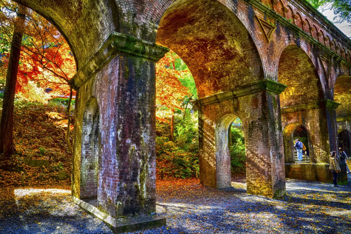 南禅寺の紅葉,水路閣