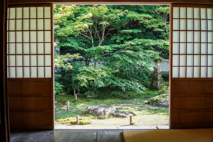 在被自然包围的出石坐禅体验