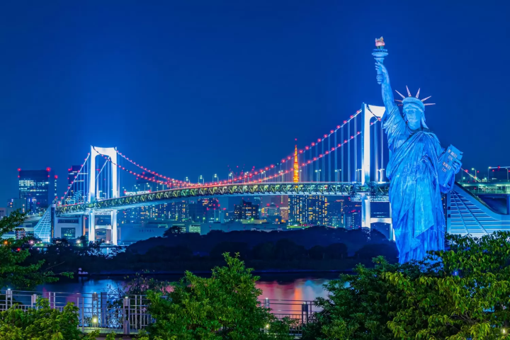 お台場海浜公園　夜景