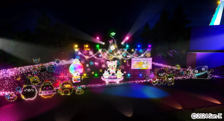 サンエックスキャラクターズイルミネーションエリア