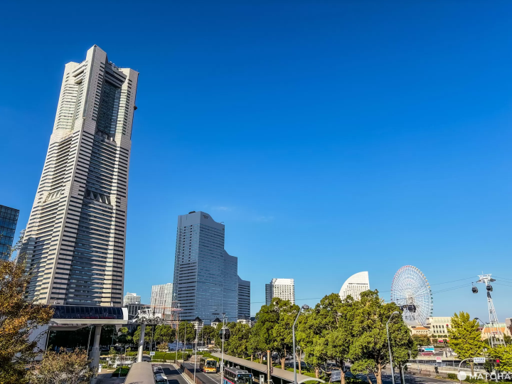 橫濱港未來地區建築街景