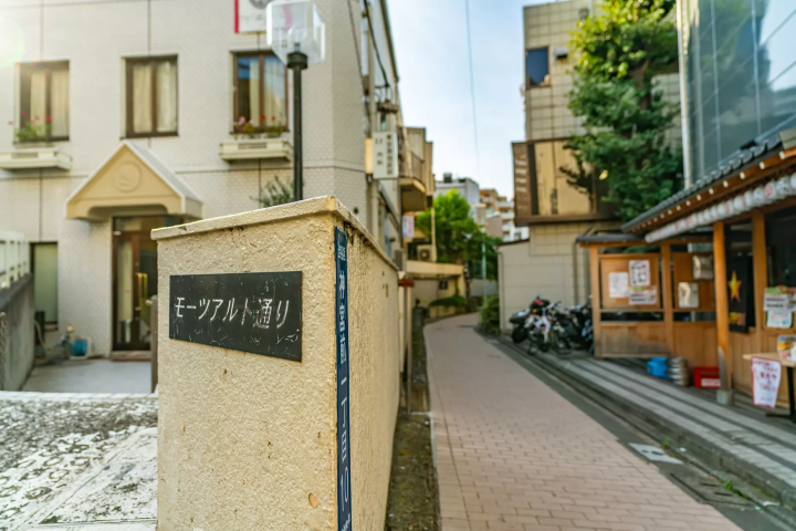 竹下通りとブラームスの小径