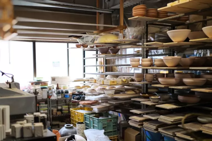 A corner of the studio