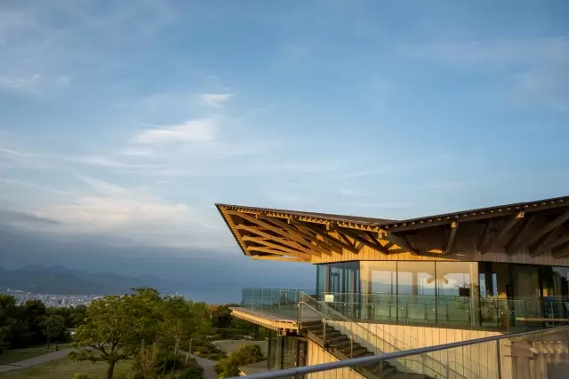 The view from Nihondaira Yume Terrace 