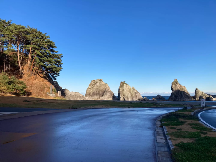 抵达净土滨。美丽的风景在等待着我们。 