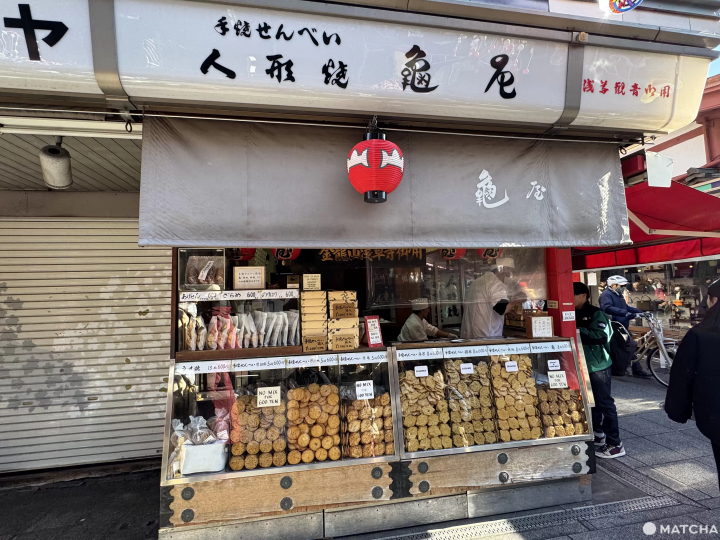 淺草仲見世通商店街 手燒仙貝人形燒 龜屋
