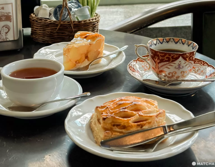 Various Apple Desserts at Taisho Roman Tea Room