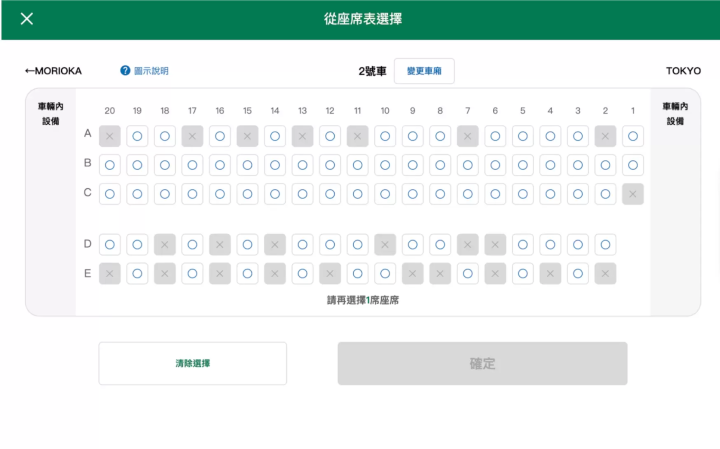 線上新幹線劃位