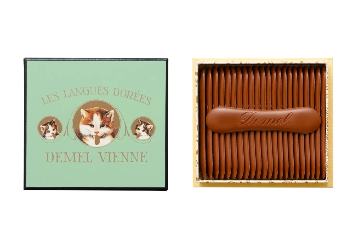 【デメル】ソリッドチョコ猫ラベル　ミルク