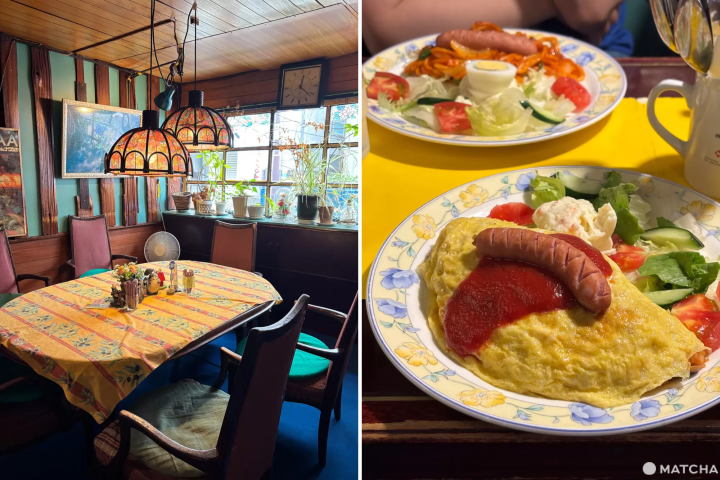 三軒茶屋喫茶seven店內復古風格和經典菜單