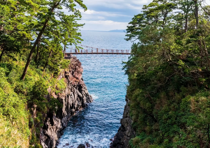 【靜岡】伊豆景點推薦,外型有如抹茶布丁的大室山,動畫電影「你的名字」場景參考原型
