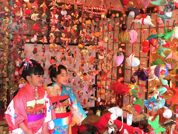 Izu Inatori Onsen's 26th Hina Doll Hanging Decoration Festival