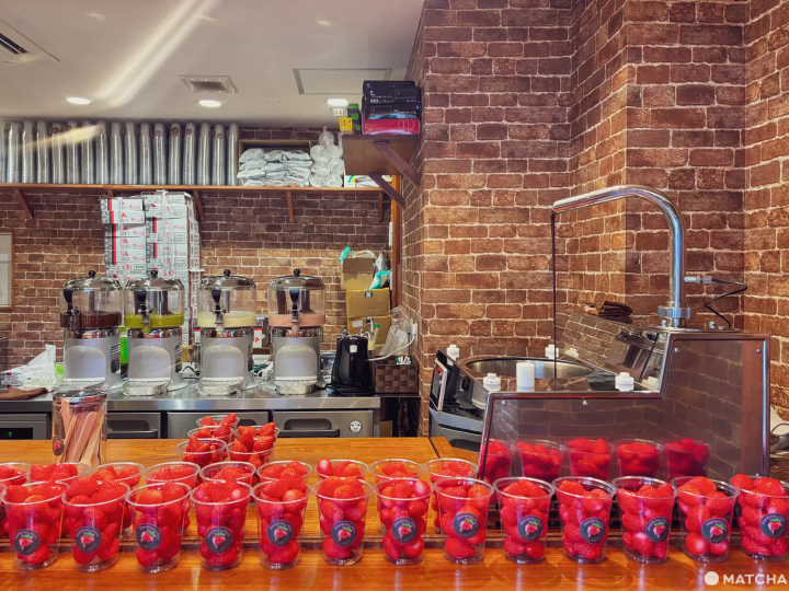 原宿竹下通草莓巧克力甜點店Strawberry choco店內空間 