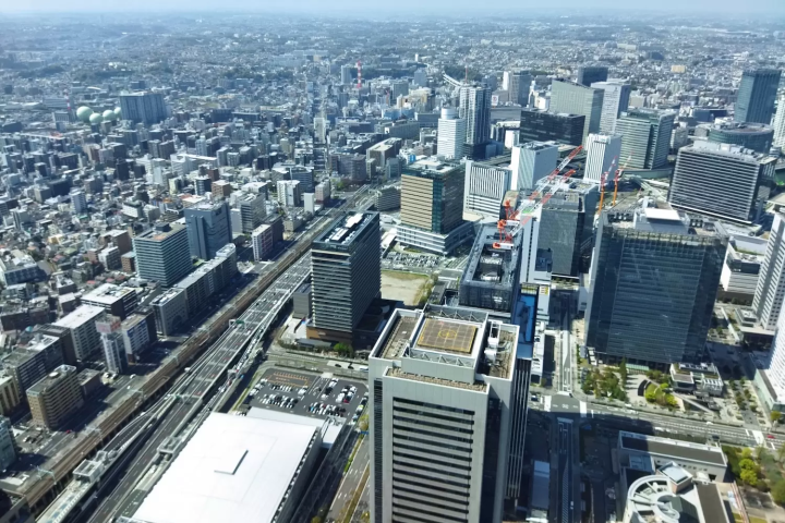 横浜ランドマークタワーからの風景