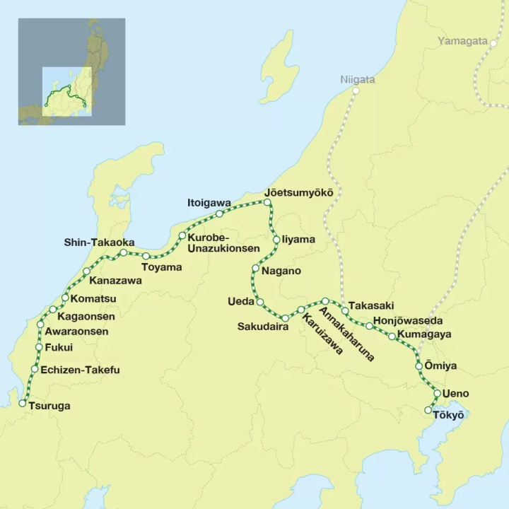 Hokuriku Shinkansen Route