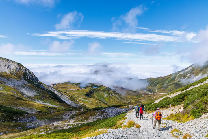 立山黑部壯觀景色