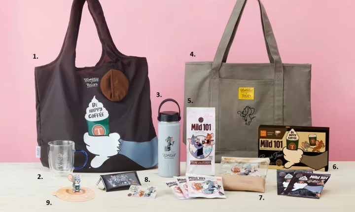  Tully’s Coffee 湯姆貓與傑利鼠周邊商品