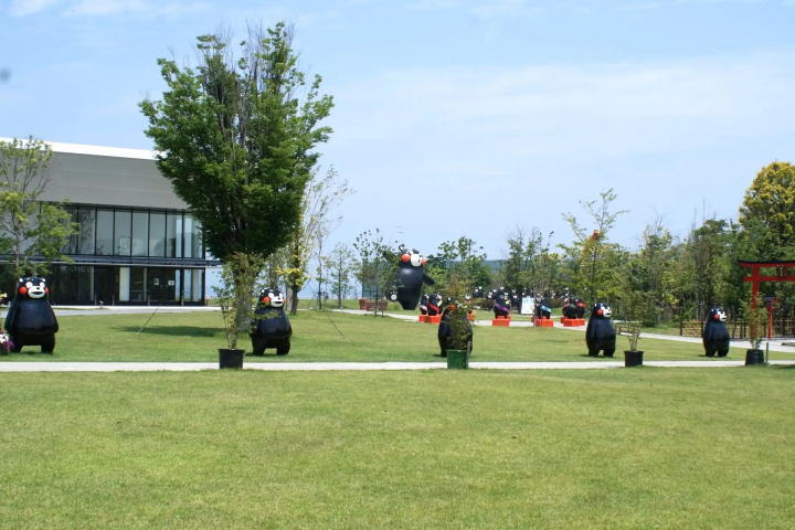 Kumamon at Kumamon Port Yatsushiro