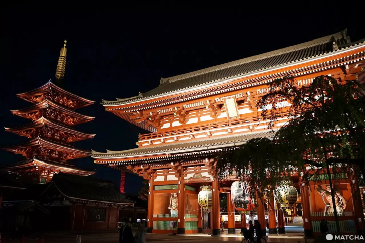 Sensoji Temple at night