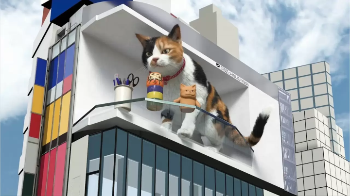 Shinjuku Giant 3D Cat