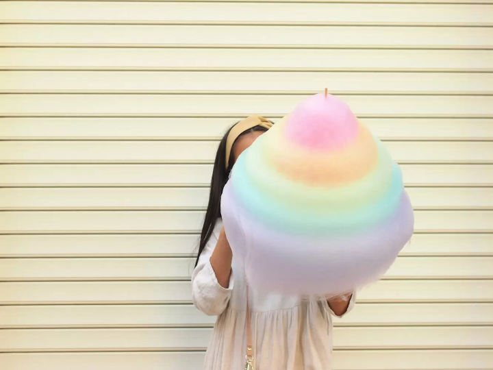 rainbow cotton candy