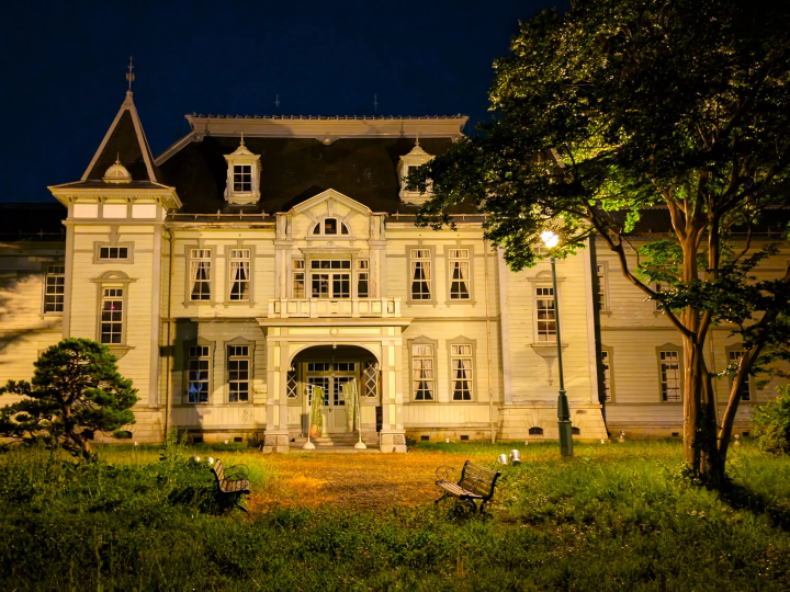 旧米泽工业高中本馆，米泽至今仍保留的历史建筑