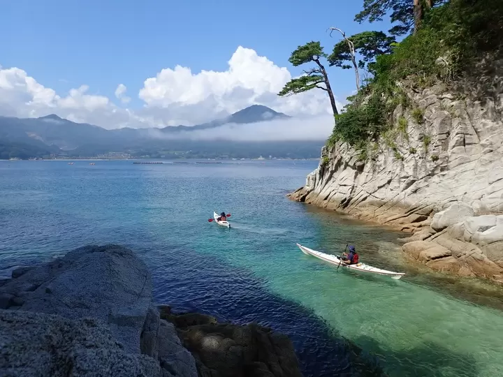 【岩手海岸的绝美风光】在里亚海岸尽享海洋与山脉的美景！轻松的海上皮划艇体验