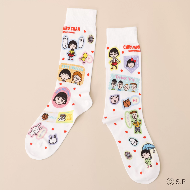 快將可愛穿在腳上！靴下屋《櫻桃小丸子》聯名襪第二彈5月開始販售