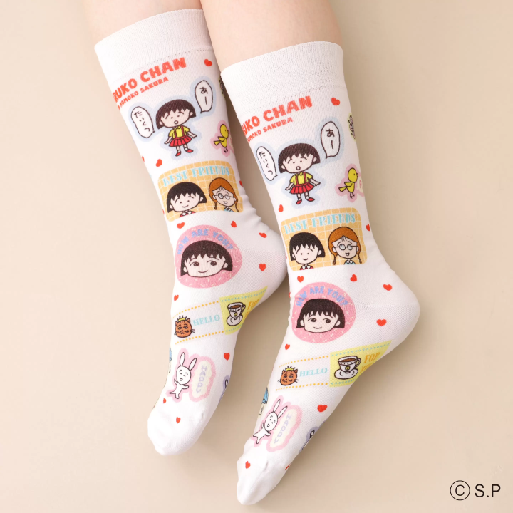 快將可愛穿在腳上！靴下屋《櫻桃小丸子》聯名襪第二彈5月開始販售