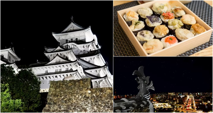 Night tour of Himeji Castle
