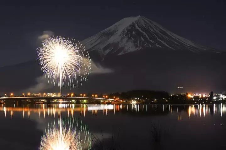 kawaguchiko at night