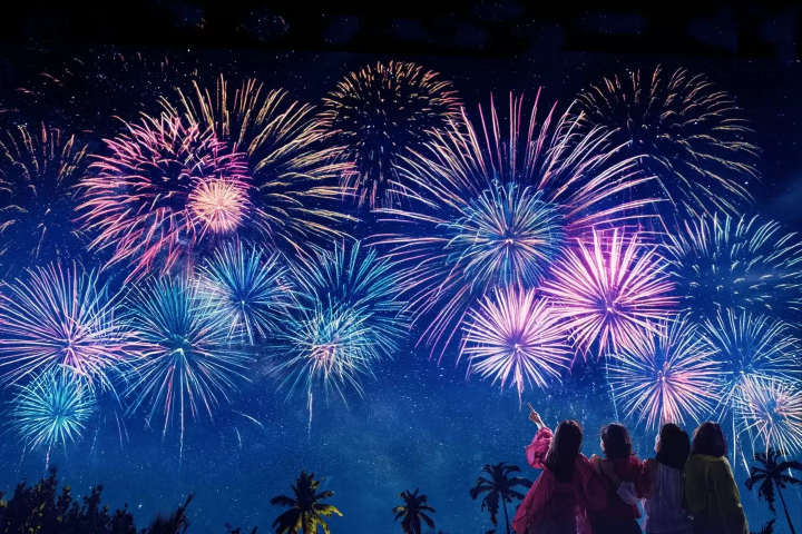 Junglia Okinawa fireworks