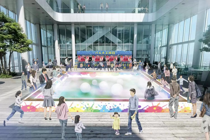 ハルカス300 雲の中の夏祭り