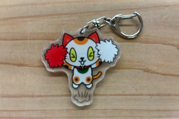 [Number one in Japan for producing beckoning cats] Tokoname City's local mascot "Tokotan" acrylic keychains now available