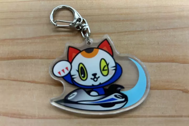 [Number one in Japan for producing beckoning cats] Tokoname City's local mascot "Tokotan" acrylic keychains now available
