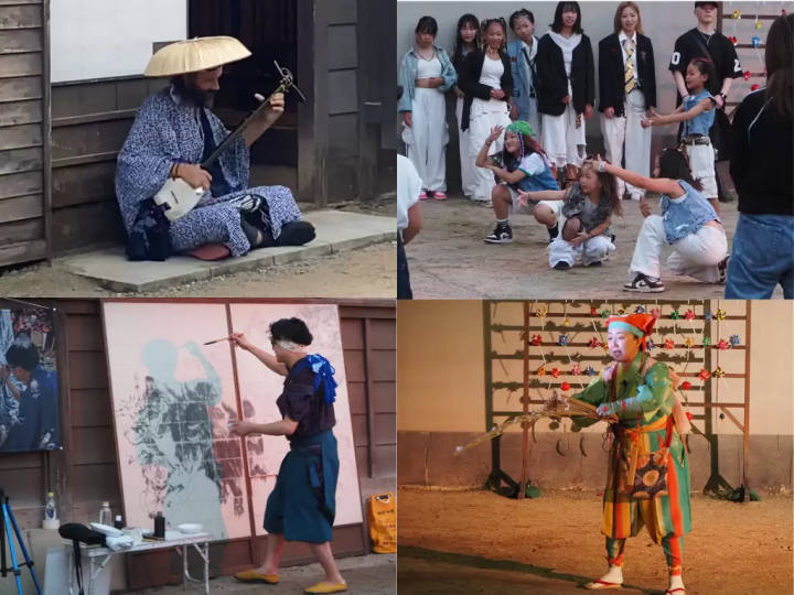 全天都可以观看的街头表演 