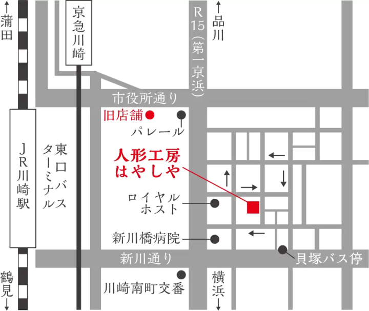 At Kawasaki's Ningyo Kobo (Doll Studio), Hayashiya, you can enjoy fluffy shaved ice, available only during the summer, inside the store!