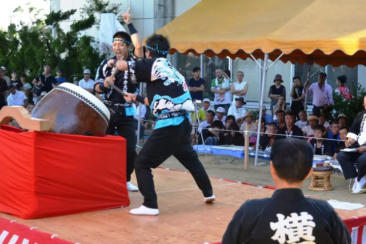 The Prefectural Taiko Drumming Competition is the oldest taiko drumming competition in Ishikawa Prefecture. (Image provided by Shika Town)