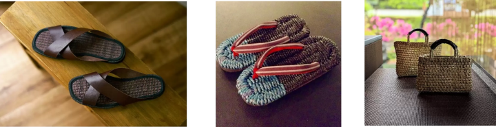 Liberato / Tatami cross sandals Inoue Sangyo / Custom-made igusa rope sandals Igusa Saryo / Igusa basket